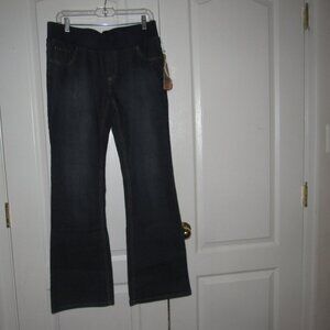 NWT HOUSE OF FREEDOM Dark Wash Pull-On Blue Jeans Size L